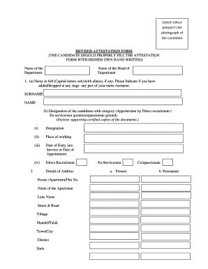 Fillable Online Revised Attestation Form Bstugunturbbnetb Fax Email