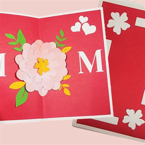 Free Printable Flower Pop Up Card Templates Best Flower Site