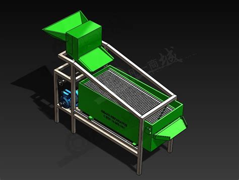 谷物分离机 筛选机 种子清选机三维模型图下载凡一商城