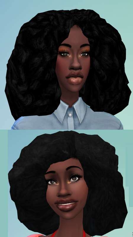 Maxis Match Afro Hair Pt3 4 By Afrosimmer From Patreon Kemono