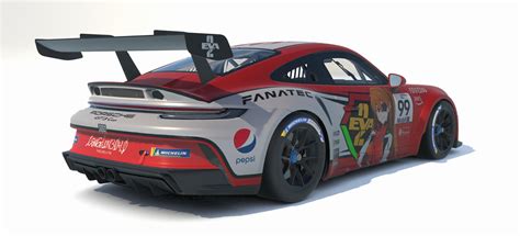 Porsche 911 Gt3 Cup 992 Rebuild Of Evangelion 3 0 1 01 Asuka Skin By Pedro Henrique4