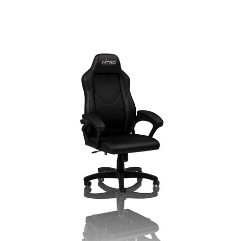 Chaise De Jeu Nitro Concepts C En Cuir Noir Fauteuil Gamer Rue