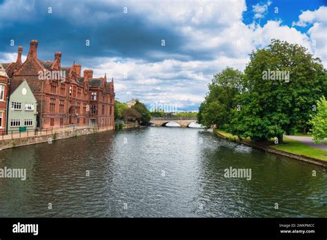 Uk England Bedford Riverside Bridge At Bedford Bridge Across The