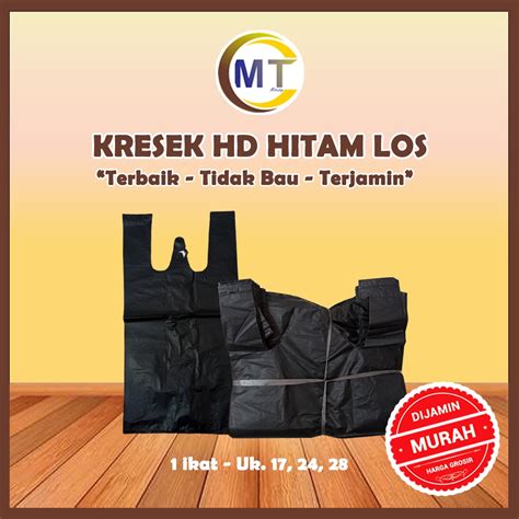 Jual Kantong Kresek Hitam Los Hd Kantong Belanja Kiloan Ukuran 17 24 28 Kualitas Premium Tebal