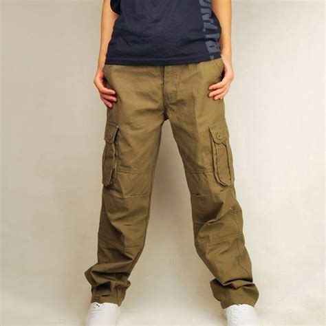 Cargo Pants Men Military Tactical Combat Camo Trousers Baggy Casual