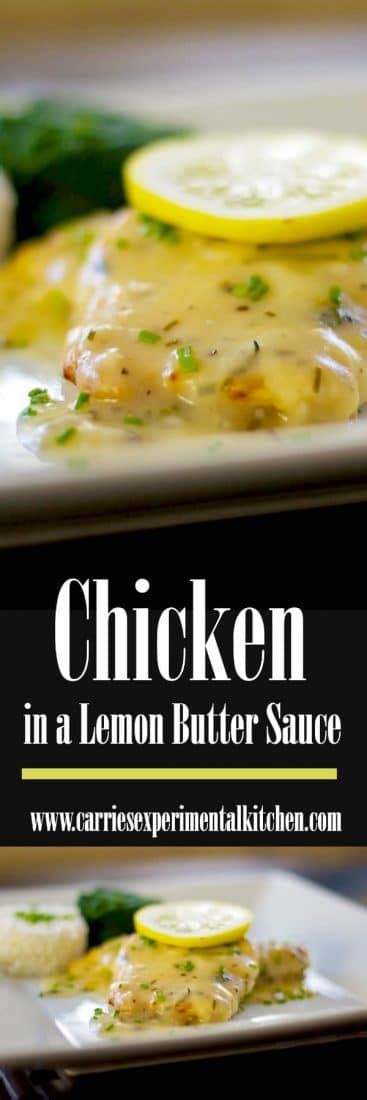 Chicken In A Lemon Butter Sauce Carrie S Experimental Kitchen