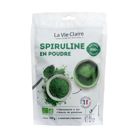 SPIRULINE POUDRE BIO 200G DRIVE La Vie Claire Saintes