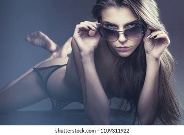 Beautiful Brunette Girl Lying Naked Images Stock Photos Vectors Shutterstock