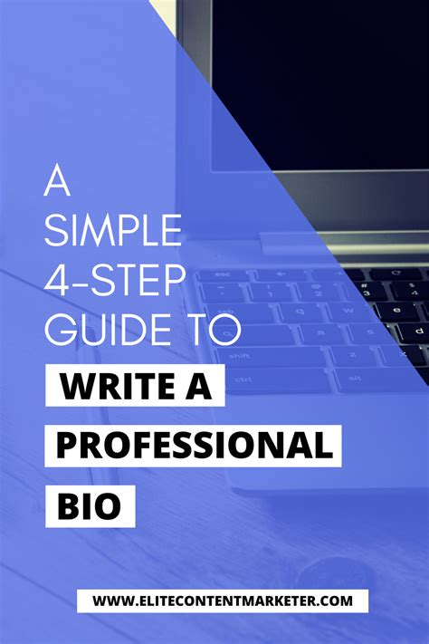 How To Write A Professional Bio In 4 Quick Steps Elite Content