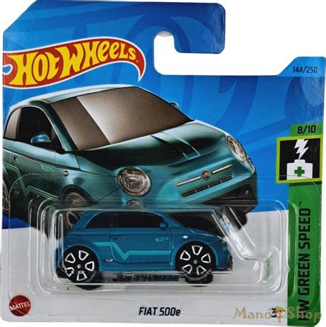 Hot Wheels HW Green Speed Fiat 500e ManóShop webáruház