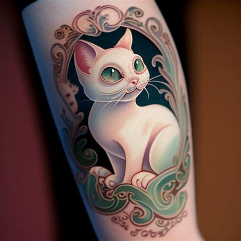 62 White Cat Tattoo Ideas