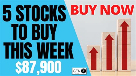 Best 5 Growth Stocks To BUY This WEEK High Growth Stocks To BUY NOW