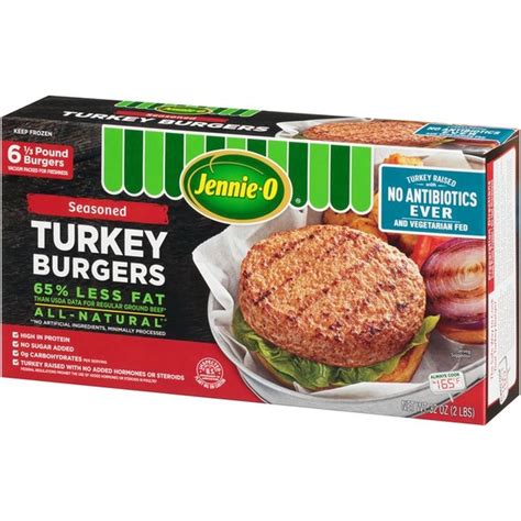 Jennie O Seasoned 1 3 Lb Turkey Burgers 32 Oz Instacart