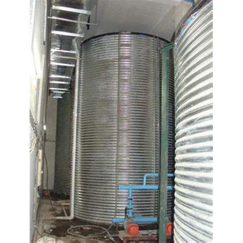 Silver Rhino Corrugated Zincalume Steel Vertical Sewage Water Tank At