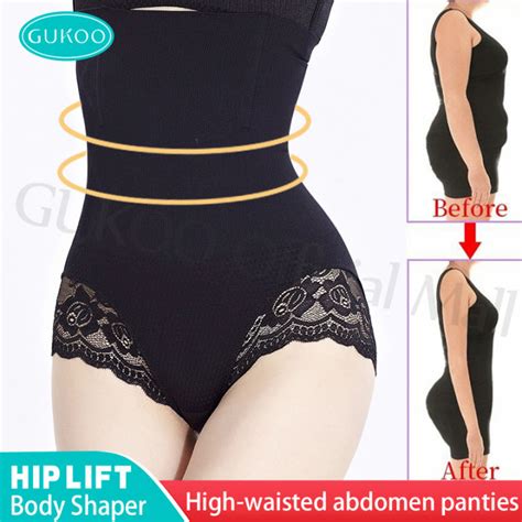 Gukoo Body Shaper Panties Women High Waist Lifting Buttocks Sexy Lace