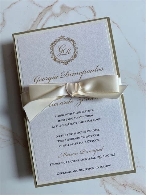 Traditional Wedding Invitation Elegant Wedding Invitation Etsy