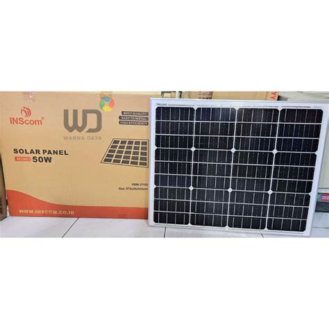 Jual Panel Surya Solar Panel INScom 50WP MONO Free Packing Kayu