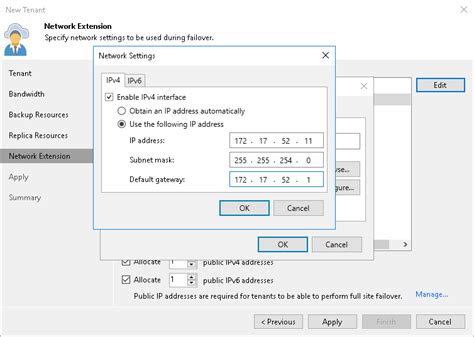 Step Specify Network Extension Settings Veeam Cloud Connect Guide