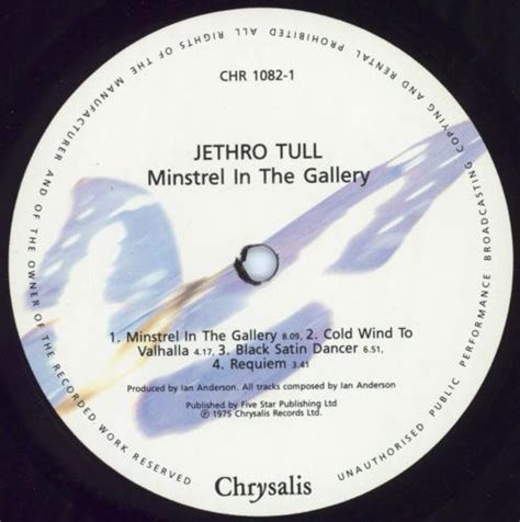 Jethro Tull Minstrel In The Gallery Th Open Shrink Uk Vinyl Lp