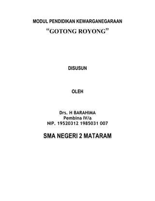 Modul P Kn Sma X Gotong Royong PDF