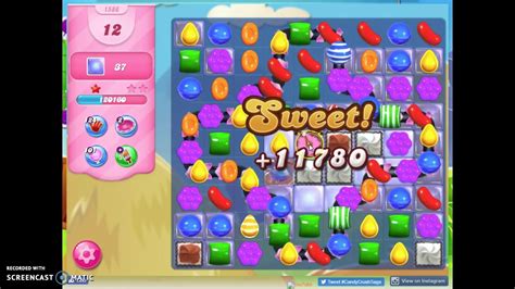 Candy Crush Level 1586 Audio Talkthrough 1 Star 0 Boosters Youtube