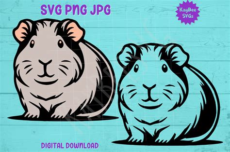 Guinea Pig Svg Png Cut Files Afbeelding Door Kaybeesvgs Creative