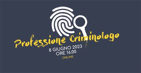 Informagiovani Incontro Online Sul Criminologo Appioh