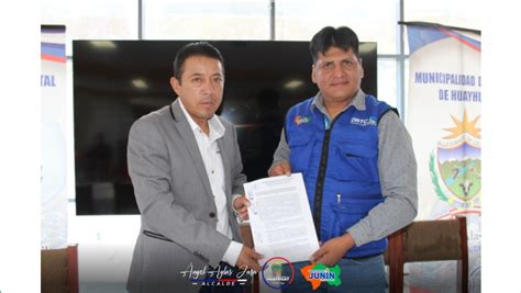 Firman Convenio Interinstitucional Para El Asfaltado De Via Huari