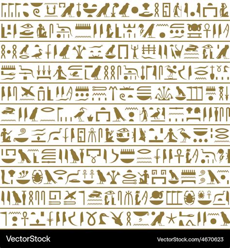 Ancient Egyptian Hieroglyphs