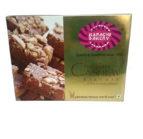 Karachi Bakery Chocolate Cashew Biscuits Packaging Type Box At