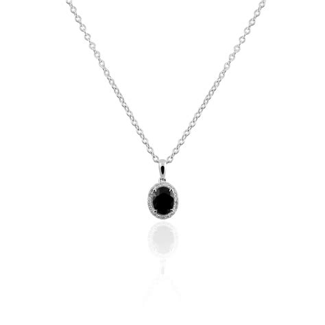 Oval Sapphire And Halo Diamond Pendant B25375 Diamonds Pearls Perth