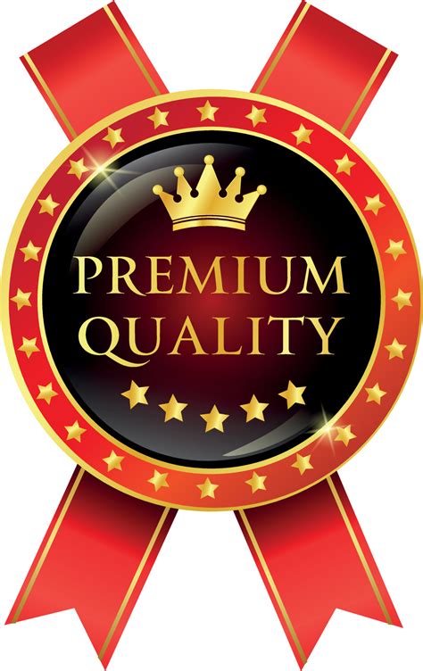 Red Premium Quality Label With Ribbon 4948237 Vector Art At Vecteezy