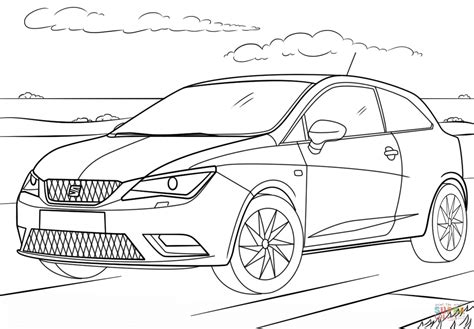 Seat Ibiza Coloring Page Free Printable Coloring Pages