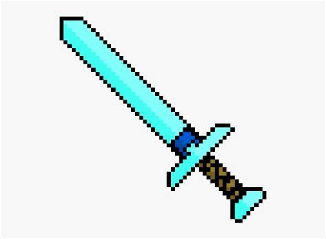 Minecraft Pixel Art Diamond Sword