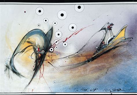 Ralph Steadman Signed The Hook Up From The Curse Of Lono Print Featuri