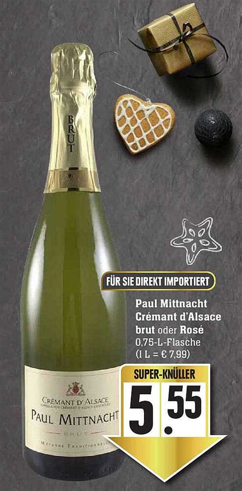 Paul Mittnacht Crémant D alsace Brut Oder Rosé Angebot bei Marktkauf