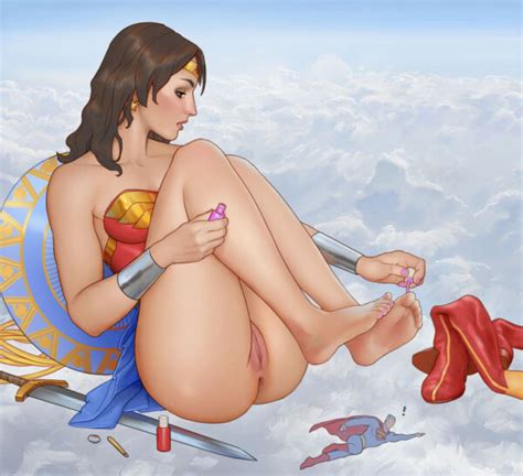 Wonder Woman Doing Her Nails Dc Comics Steven Stahlberg Hentai Arena