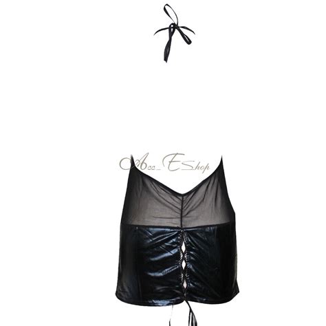 Sexy Women S Faux Leather Wet Look Bodycon Lingerie Short Mini Dress Clubwear EBay
