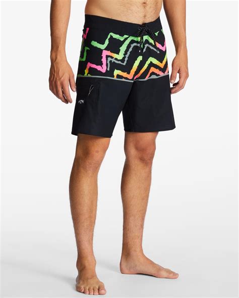 Hombre Fifty50 Airlite Boardshorts Performance Para Hombre Neon