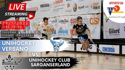 Unihockey Verbano Vs Unihockey Club Sarganserland Youtube