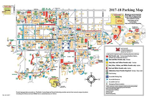 2017-18 Parking Permits, Fees and Map | Parking Updates | Miami University