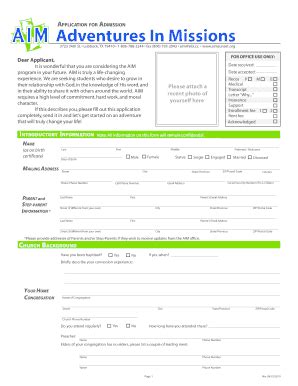 Fillable Online Aimsunset Aim Application Form Aimsunset Fax Email