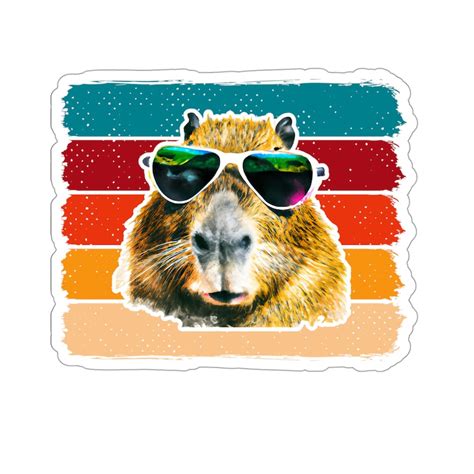 Capybara Sticker Capybara Capybara Gift Cute Capybara Etsy