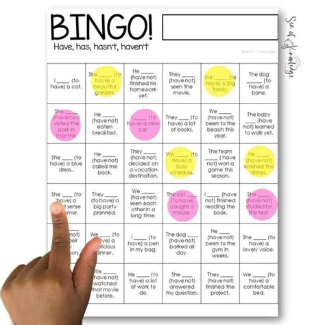 Have Present Tense Printable Game For Free Unleash The Fun