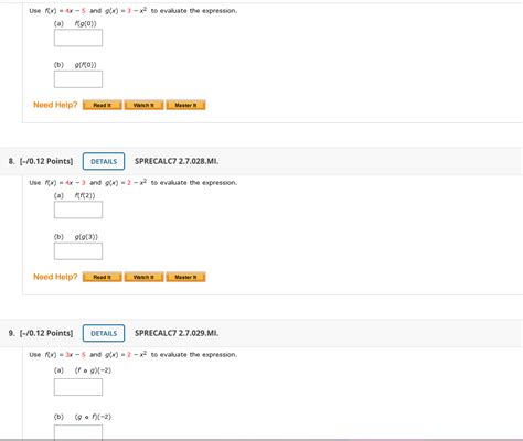 Solved Use Fx 4x 5 And Gx 3 X2 To Evaluate The