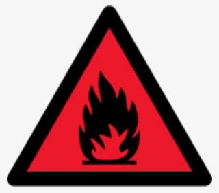 Flammable Fire Flame Hazard Sign Warning Red Highly Flammable