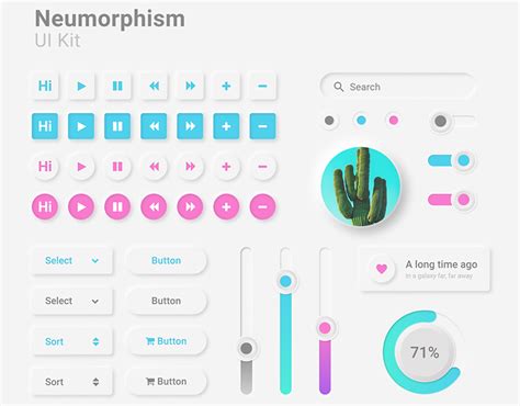 Neumorphism UI Kit On Behance