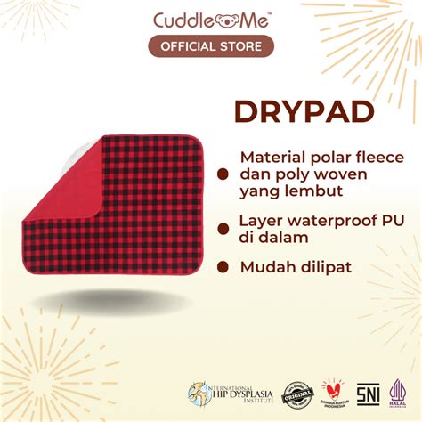 Jual PERLAK BAYI KAIN ALAS OMPOL WATERPROOF CUDDLEME DRYPAD