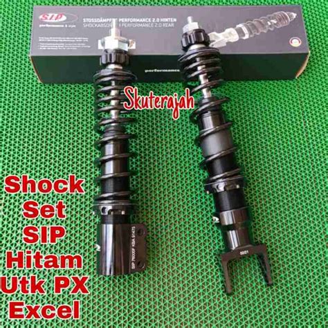 Promo Shock Set Sip Scootershop Non Tabung Hitam Utk Px Excel Exclusive