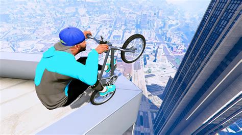 GTA 5 BMX Parkour Jumps Fails 15 FUNNY MOMENTS Euphoria Ragdolls